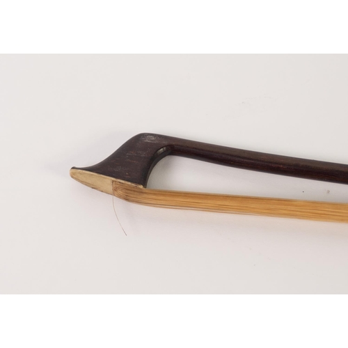 37 - NICKEL MOUNTED CELLO BOW, with ironwood stick