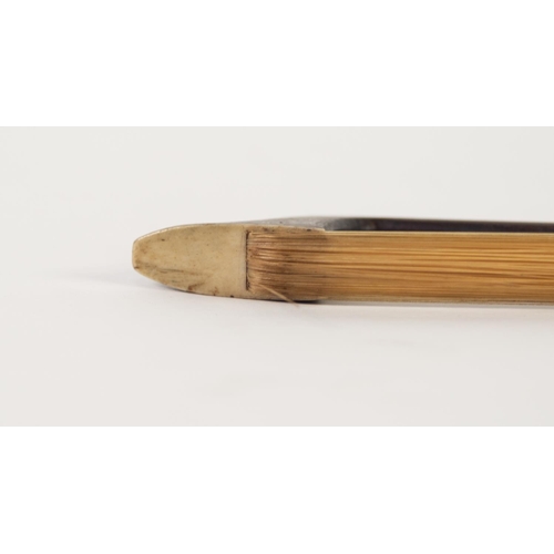 37 - NICKEL MOUNTED CELLO BOW, with ironwood stick
