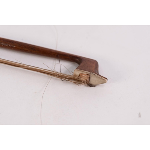 39 - GOOD QUALITY ¾ SIZE VIOLIN, with two piece 13 ¾” back, in a green plush lined case with bow, case a/... 