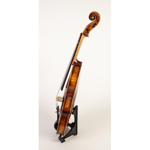 43 - BOOSEY & HAWKES 'THE METRO STANDARD' VIOLIN having 13 3/8in (34cm) two piece back, in modern GRE... 