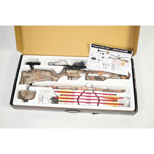 139 - BOXED SKORPION XBR CROSSBOW, 175LB, CAMO, as new PLEASE NOTE: THIS LOT CANNOT BE PURCHASED BY ANYONE... 