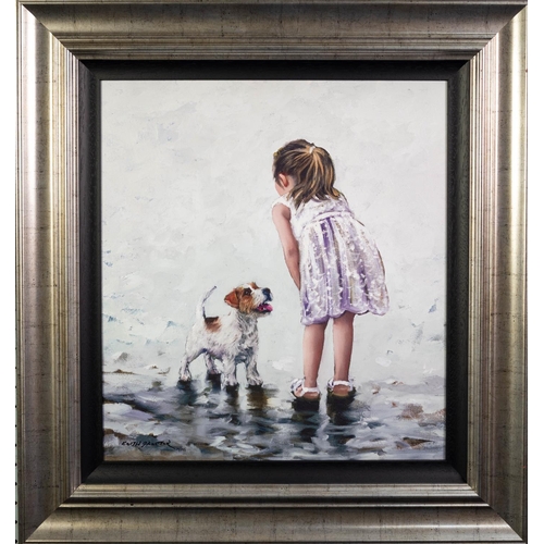 142 - KEITH PROCTOR (b.1961)ARTIST SIGNED LIMITED EDITION COLOUR PRINT‘Puppy Love’, (17/195), with certifi... 