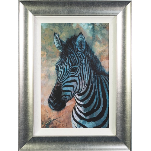 125 - ROLF HARRIS (b. 1930) ARTIST SIGNED LIMITED EDITION COLOUR PRINT ON CANVAS‘Young Zebra’, (85/195), w... 