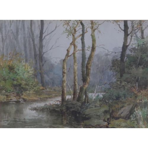 327 - F. MABBOTT (TWENTIETH CENTURY) PAIR OF WATERCOLOUR DRAWINGS‘The River Don at Outerbridge-Sheffield'S... 