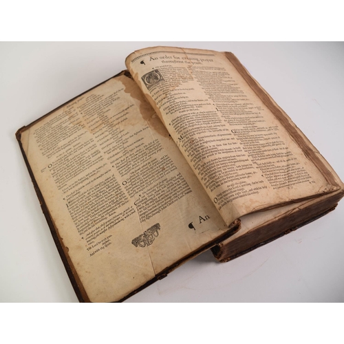 34 - King James Bible, folio size, lacking title page starting at morning prayer, concluding with Psalms ... 