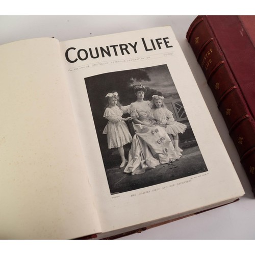 36 - COUNTRY LIFE magazine Vol 16, July to December 1904 (issue 391 to issue 417), large folio size bound... 