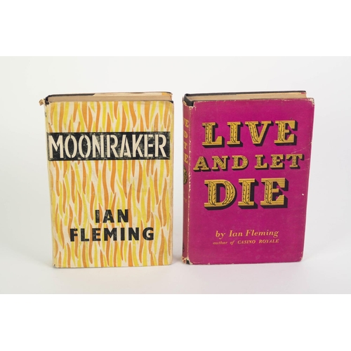 52 - IAN FLEMING - Live and Let Die, pub Jonathan Cape, rpt 1960, with unpriced clipped dustjacket 15s ne... 