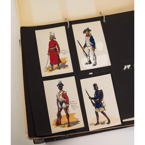 63 - PETER ABBOTT - An original MANUSCRIPT book titled, African Armies History Organization and Uniforms.... 