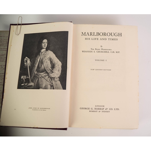 83 - Winston S Churchill - Marlborough His Life and Times, 4 volume set complete, pub Harrap in each case... 