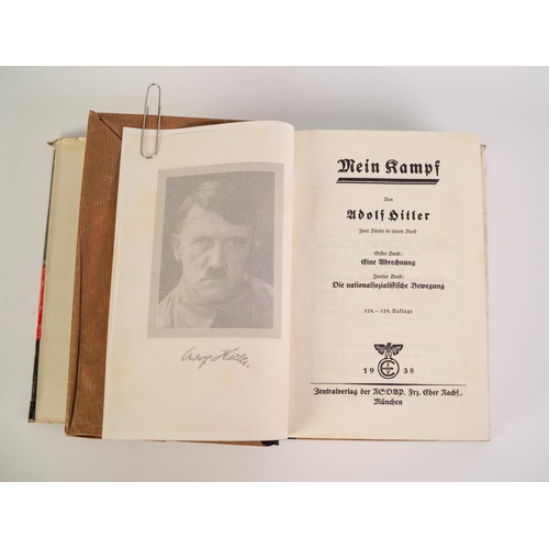 96 - Adolf Hitler - Mein Kampf, pub Zentralverlog Der Franz Eber Nachfolger 1938, (German language editio... 