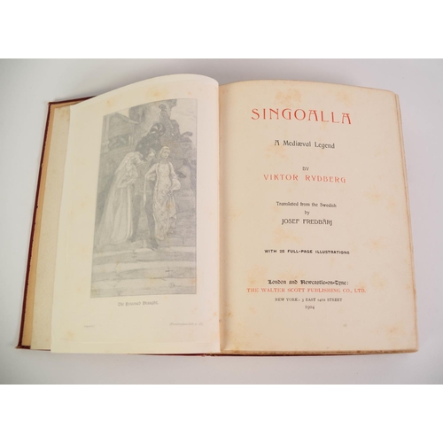 106 - SWEDISH FOLKLORE MYTHOLGY. Viktor Rydberg - Singoalla: A Mediaeval Legend, pub by Walter Scott Publi... 