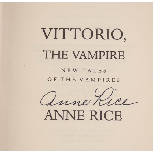 117 - Anne Rice - Vittorio the Vampire, New Tales of the Vampire series, pub Chatto & Windus, 1999 1st... 