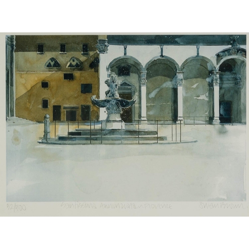 308 - MARGO INGHAM (1918-1978)PEN AND WATERCOLOUR DRAWINGPrestbury High Street Signed 7 ½” x 9 ½” (19cm x ... 