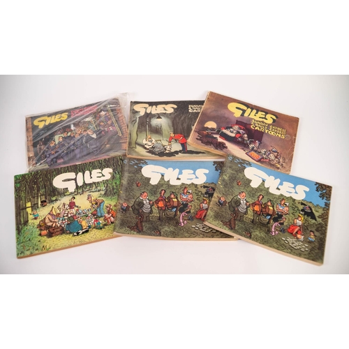 16 - FIVE GILES CARTOON ANNUALS, to include; 7th, 8th, 10th x 2, and 27th Series (good-to-fair condition)... 
