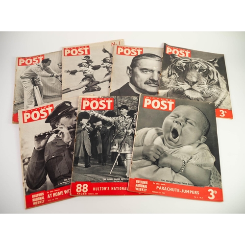 65 - APPROXIMATELY 20 1930s/40s PICTURE POST MAGAZINES, a few other George VI coronation COMMEMORATIVE PU... 