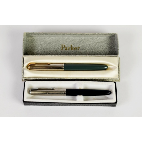 330 - PARKER 51 FOUNTAIN PEN and another younger, both boxed