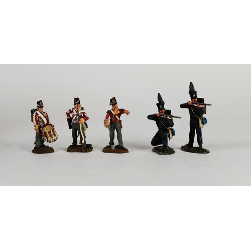 186 - TWO PATRIOT MINT & BOXED HAND-PAINTED DIE CAST NAPOLEONIC SOLDIERS, viz Brunswicker Leib Battali... 