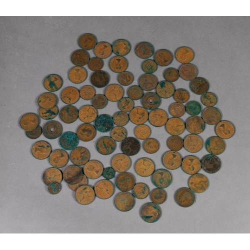 11 - SELECTION OF VICTORIAN AND LATER PRE-DECIMAL COPPER AND SILVER COINAGE, to include 6 George V silver... 