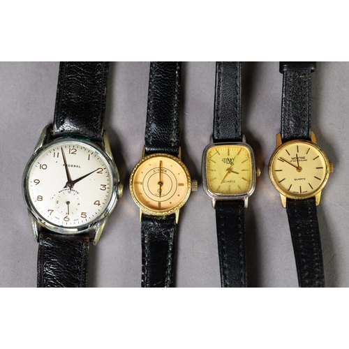 339 - LADO SWISS GENT'S VINTAGE ANALOGUE WRISTWATCH with 15 jewels movement and 14 VARIOUS LADIES AND GENT... 