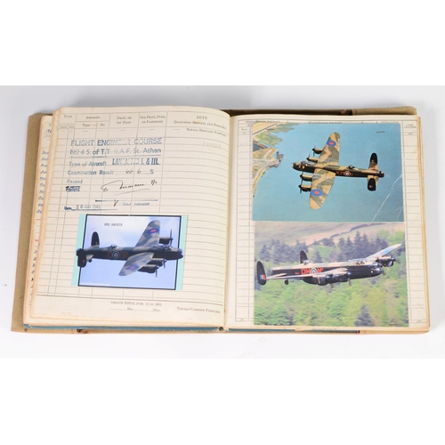 31 - ROYAL CANADIAN AIR FORCE - PILOTS FLYING LOG BOOK, for No 1674486, Sumner T.J., who commenced traini... 