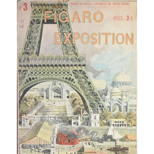 228 - UNIVERSAL EXHIBITION, PARIS 1889 - PANORAMIC COLOUR PRINT, 19” x 24” (48.2cm x 61cm), framed and gla... 