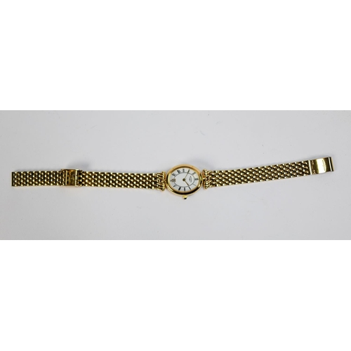 476 - ROTARY GOLD PLATED LADY'S BRACELET WATCH, with date aperture