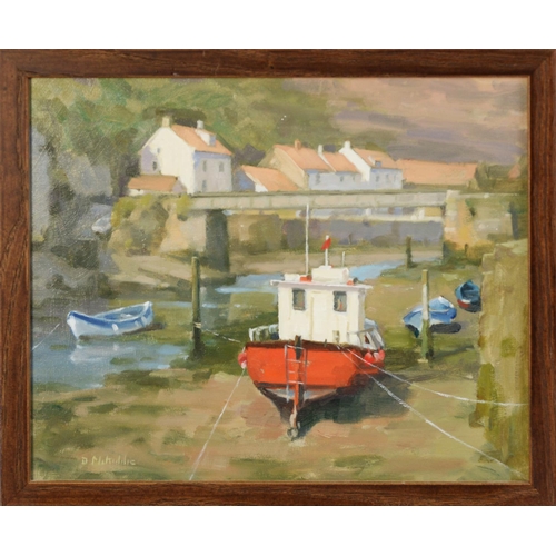 106 - DAVID MCKIDDIE (TWENTIETH/ TWENTY FIRST CENTURY)OIL ON BOARD‘Staithes Beck’ Signed, titled and dated... 