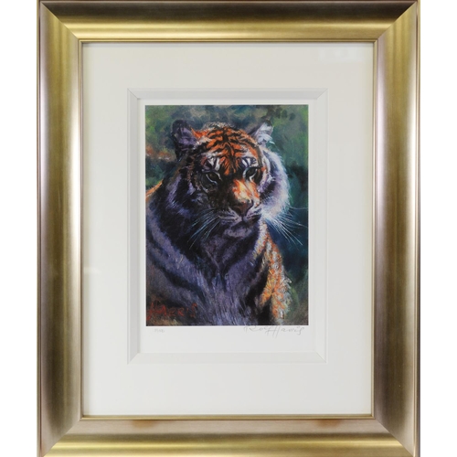 185 - ROLF HARRIS (b.1930) ARTIST SIGNED LIMITED EDITION COLOUR PRINT ON PAPER‘Tiger in the Sun’ (39/195) ... 