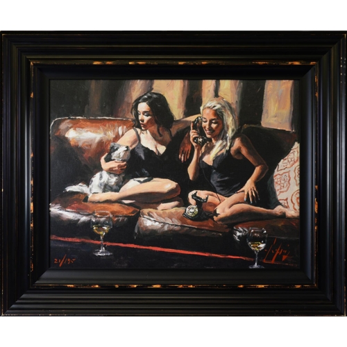 191 - FABIAN PEREZ (b.1967) ARTIST SIGNED LIMITED EDITION COLOUR PRINT‘Eugie and Geo II’, (21/195) no cert... 