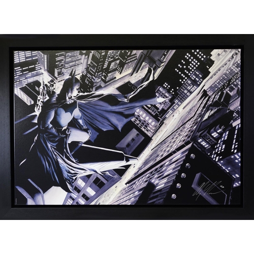 195 - ALEX ROSS (b.1970) FOR DC COMICS ARTIST SIGNED LIMITED EDITION COLOUR PRINT‘Batman: Knight over Goth... 