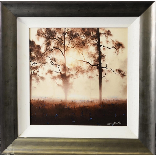 201 - JOHN WATERHOUSE (b.1967) ARTIST SIGNED LIMITED EDITION COLOUR PRINT‘Bluebell Wood’ (102/195) with ce... 