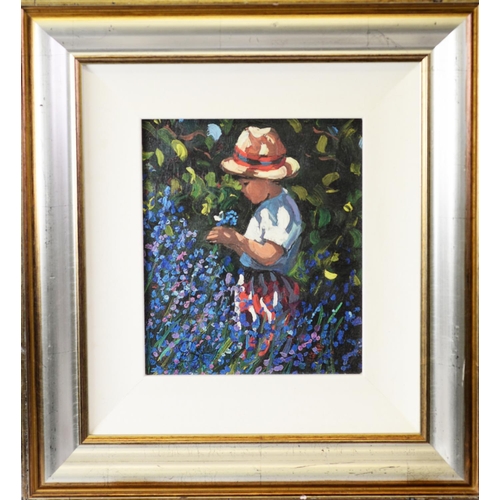 175 - SHEREE VALENTINE DAINES (b.1959) ARTIST SIGNED LIMITED EDITION COLOUR PRINT‘Picking Bluebells’ (12/1... 