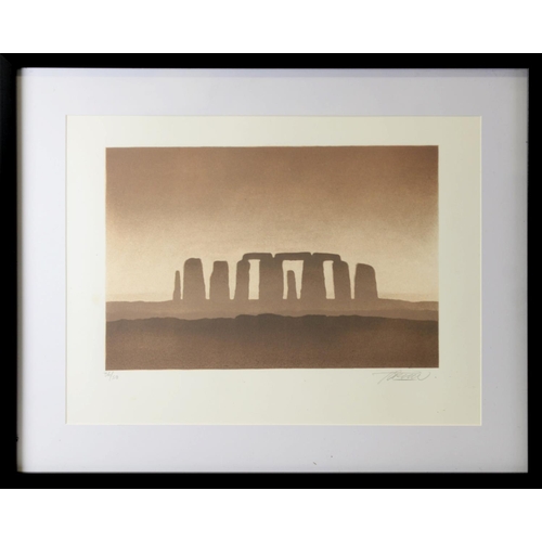 41 - TREVOR GRIMSHAW (1947-2001)ARTIST SIGNED LIMITED EDITION PRINT FROM A PENCIL DRAWING‘Stonehenge’ (36... 