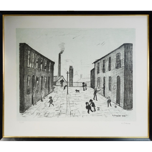 84 - LAURENCE STEPHEN LOWRY (1887-1976) ARTIST SIGNED LIMITED EDITION BLACK AND WHITE LITHOGRAPH‘Francis ... 