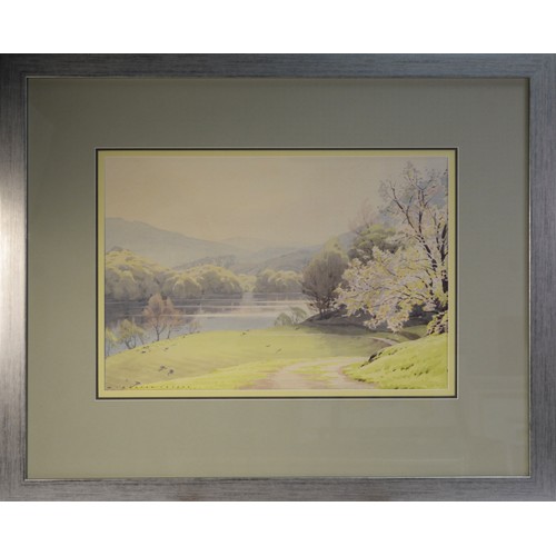 52 - WILLIAM HEATON COOPER R.I. (1903-1995) WATERCOLOUR DRAWING'Spring Morning, Grasmere' Signed lower le... 