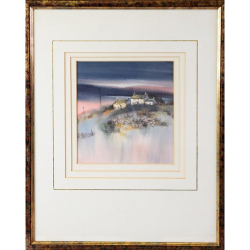 103 - GILLIAN MCDONALD (TWENTIETH/ TWENTY FIRST CENTURY) TWO WATERCOLOURS‘Mountain Pass Study’ Signed, tit... 