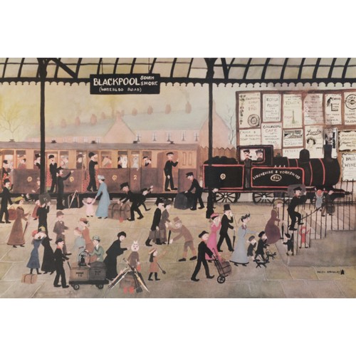 8 - HELEN BRADLEYTWO ARTIST SIGNED COLOUR PRINTS Blackpool South Short Station, 22in x 16in (57 x 40cm) ... 