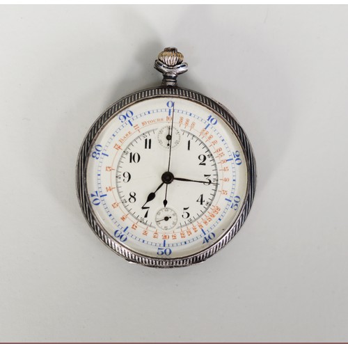LIP TELEMETER CHRONOGRAPH POCKET WATCH IN HEGUENIN FRERES