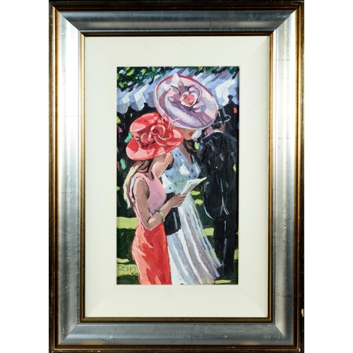 196 - SHEREE VALENTINE DAINES (b.1959) ARTIST SIGNED LIMITED EDITION COLOUR PRINT‘Society Ladies’ (115/195... 