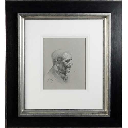 178 - VINCENT KAMP (MODERN)PENCIL DRAWING, heightened in white ‘Omar Study II’ Signed, titled to gallery l... 