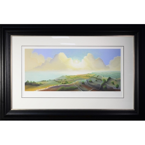 195 - MACKENZIE THORPE (b.1956) ARTIST SIGNED LIMITED EDITION COLOUR PRINT‘Yorkshire Coast’ (44/195) with ... 