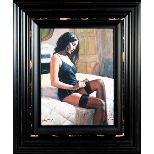 187 - FABIAN PEREZ (b.1967) ARTIST SIGNED LIMITED EDITION COLOUR PRINT‘Kayleigh at the Ritz III’ (161/195)... 