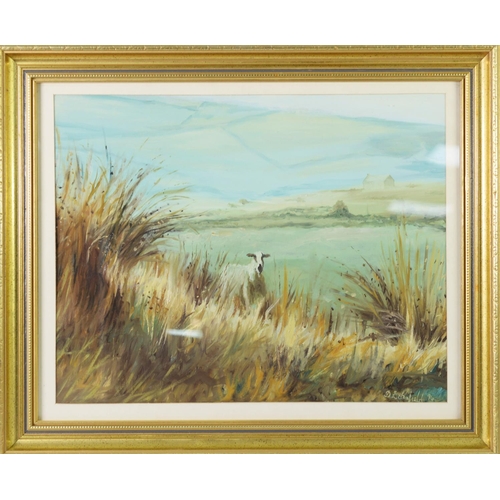 232 - DAVID SCHOFIELD (TWENTIETH CENTURY) OIL PAINTING ‘Baa ! Baa !’ Signed and dated (19)96, titled to ar... 