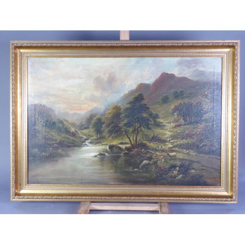 240 - ERIC WILLIAMS (LATE NINETEENTH/EARLY TWENTIETH CENTURY) OIL PAINTING ON CANVASView in the Scottish H... 