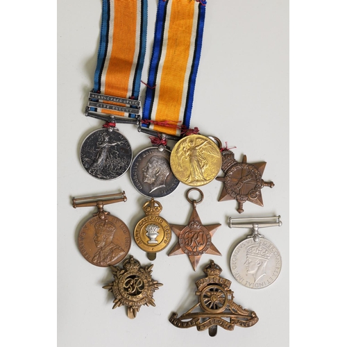 58 - QUEEN VICTORIA 'SOUTH AFRICA MEDAL' with ORANGE FREE STATE and CAPE COLONY CLASPS AND RIBBON, awarde... 