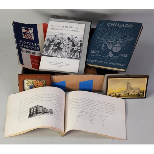 260 - HARDBACK PUBLICATION: CHICAGO 1833 - 1933 A CENTURY OF PROGRESS published by Marquette Publishing Co... 