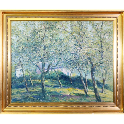 100 - BOB RICHARDSON (b.1938) OIL ON CANVAS Orchard Signed R. Richardson 23 ½” x 29 ½” (59.7cm x 74.9cm)... 