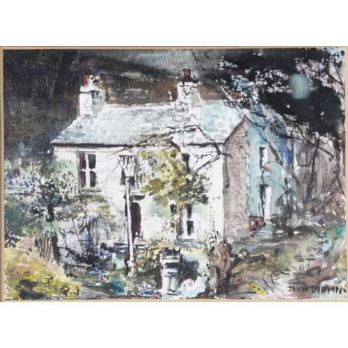 125 - JOHN THOMPSON (1924-2011) PAIR OF WATERCOLOURS Houses in Oldham Signed 5” x 6 ½” (12.7cm x 16.5cm)... 