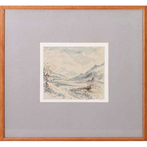 14D - ALLEN FREER (b.1926)<br />TWO PEN & INK WITH WATERCOLOUR WASH STUDIES<br />Eeach signed in penci...