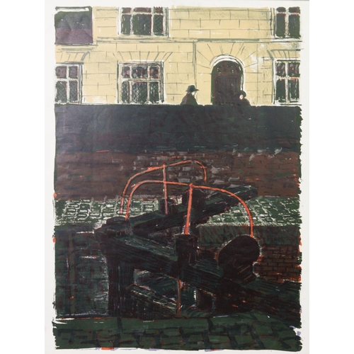 67 - NORMAN JAQUES (1922-2014)TWO COLOUR PRINTS‘Notre Dame, Paris’, Artist’s Proof (12/15), signed and ti... 